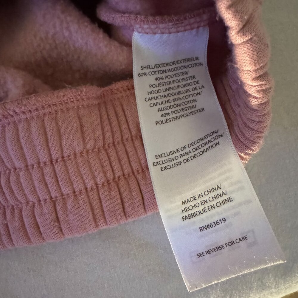 New Balance Mauve Pink Half-Zip Hoodie | Cozy Athletic Pullover Sweatshirt XL - Picture 5 of 7